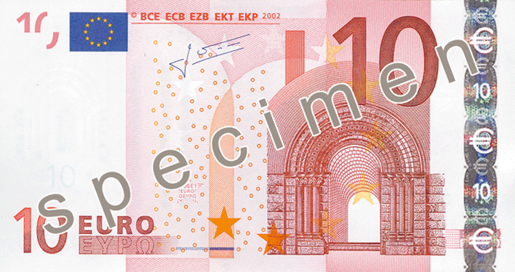 10 Euros bank note